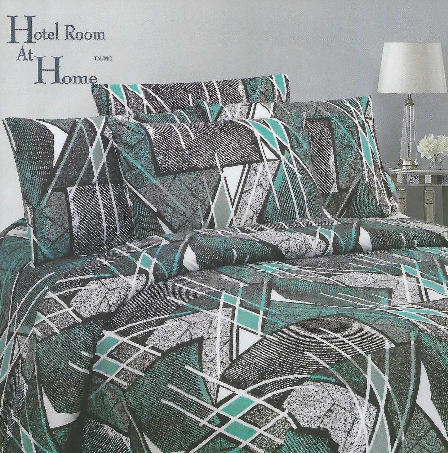 .Signature Collection Linen, Printed Sheet Set 4Pcs- Twin Bedsheet Set A1TW30