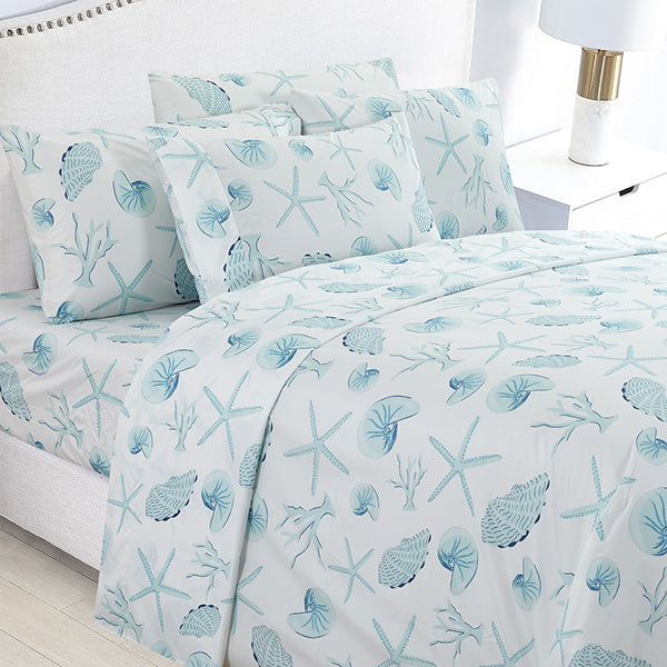 Comfort Plus Linen, Printed Sheet Set 4Pcs- 12500 Series King Bedsheet Set A1KG17