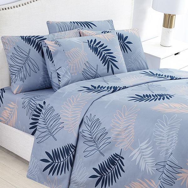 Comfort Plus Linen, Printed Sheet Set 4Pcs- 12500 Series King Bedsheet Set A1KG19