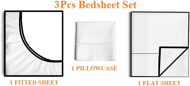 Dream Sleep Linen, Printed Sheet Set - 7600 Series Twin Bedsheet Set A1TW05