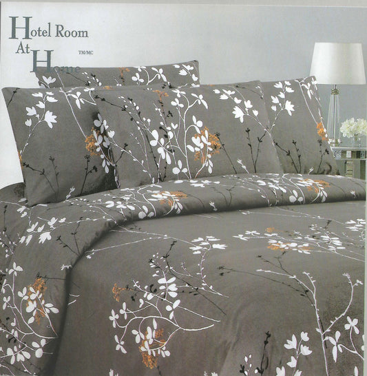 Signature Collection Linen, Printed Sheet Set 6Pcs- 9800 Series King Bedsheet Set A1KG48
