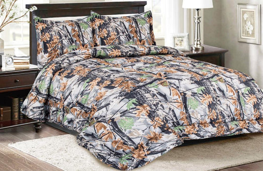 .Printed Comforter with Bed Sheet Set 7 Pcs- Queen Comforter Set A1COMQN19