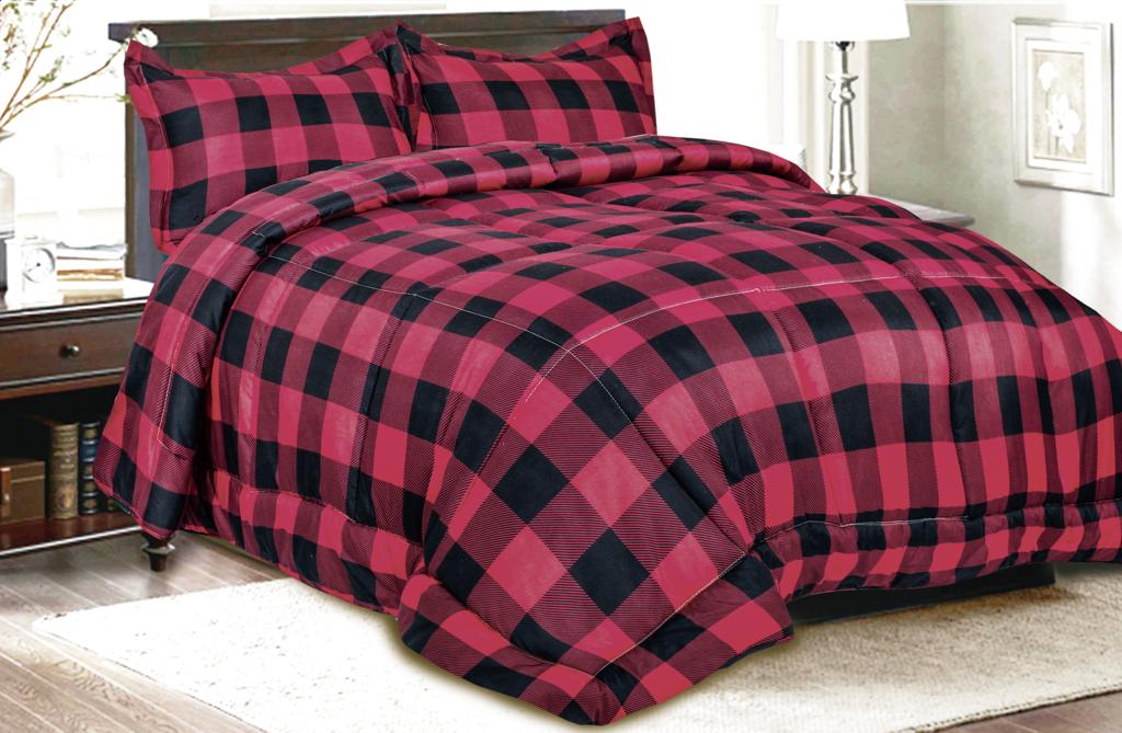 .Printed Comforter with Bed Sheet Set 7 Pcs- Queen Comforter Set A1COMQN14