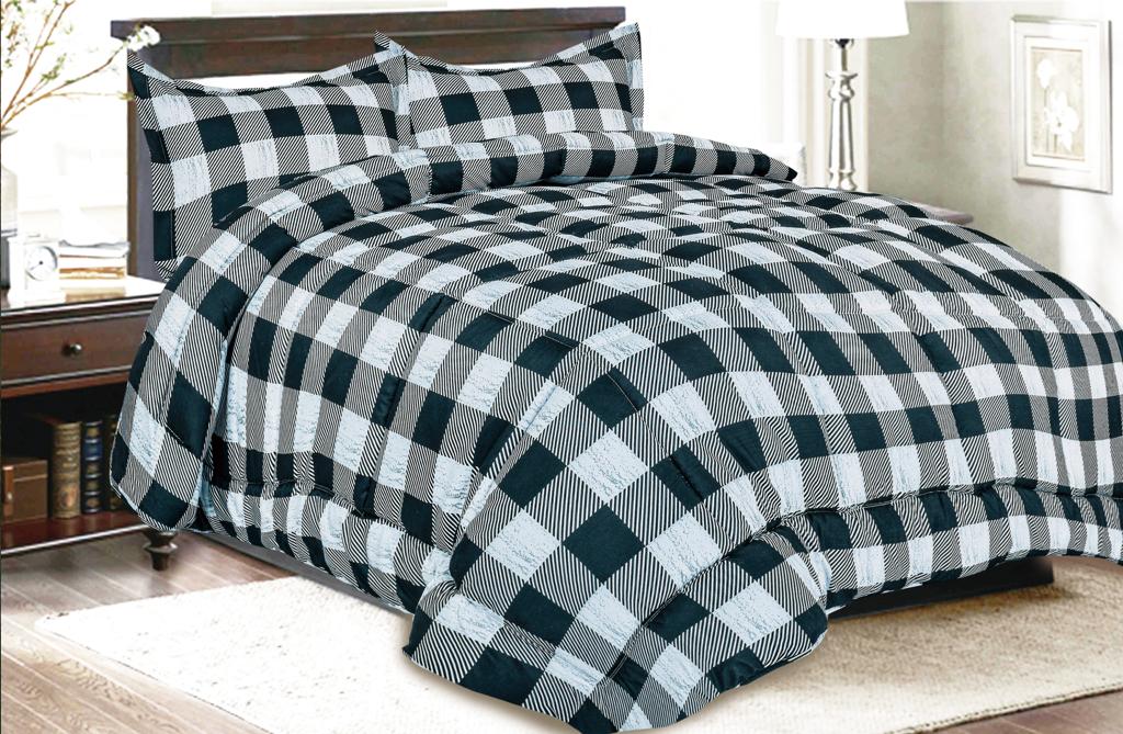 .Printed Comforter with Bed Sheet Set 7 Pcs- Queen Comforter Set A1COMQN15