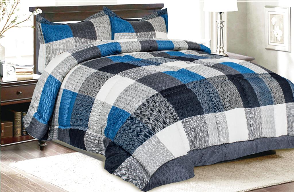 .Printed Comforter with Bed Sheet Set 7 Pcs- Queen Comforter Set A1COMQN16