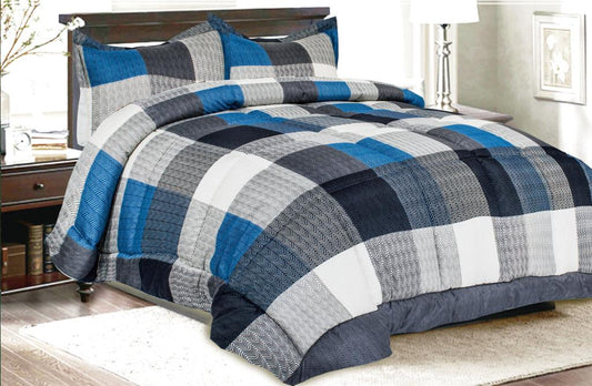 .Printed Comforter with Bed Sheet Set 7 Pcs- Queen Comforter Set A1COMQN16