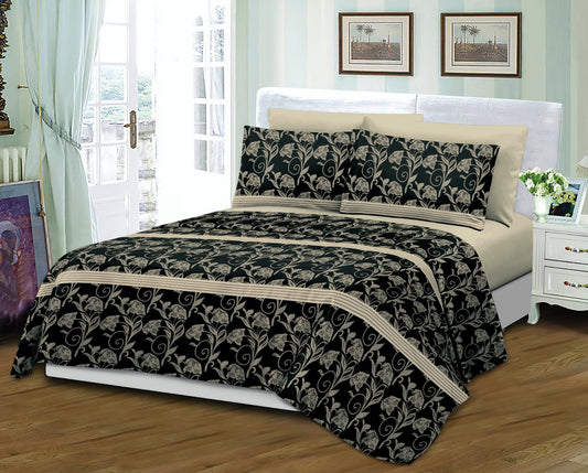 Grover Linen, Printed Sheet Set 6Pcs- Bedsheet Set A1KGQN25011