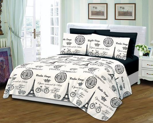 Grover Linen, Printed Sheet Set 6Pcs- Bedsheet Set A1KGQN25010