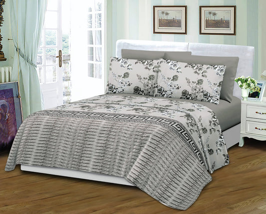 Grover Linen, Printed Sheet Set 6Pcs- Bedsheet Set A1KGQN25007