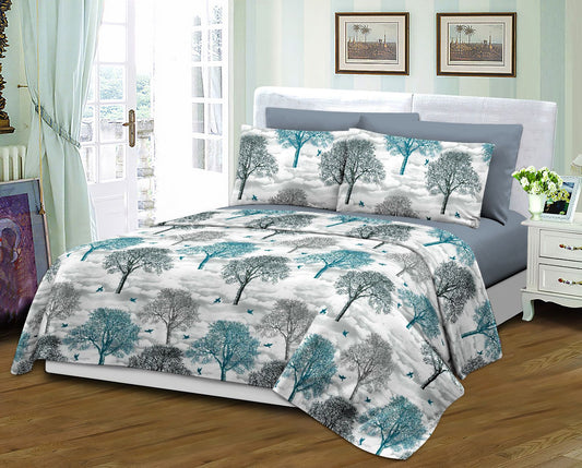 Grover Linen, Printed Sheet Set 6Pcs- Bedsheet Set A1KGQN25004