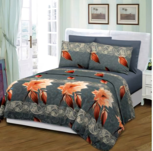 Grover Linen, Printed Sheet Set 6Pcs- Bedsheet Set A1KGQN25003
