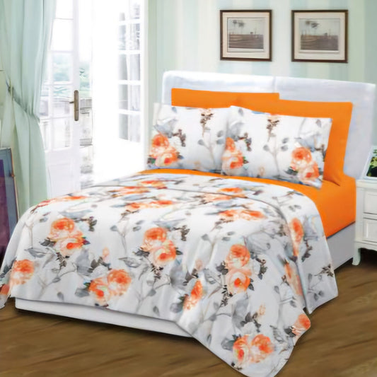 Grover Linen, Printed Sheet Set 6Pcs- Bedsheet Set A1KGQN25002