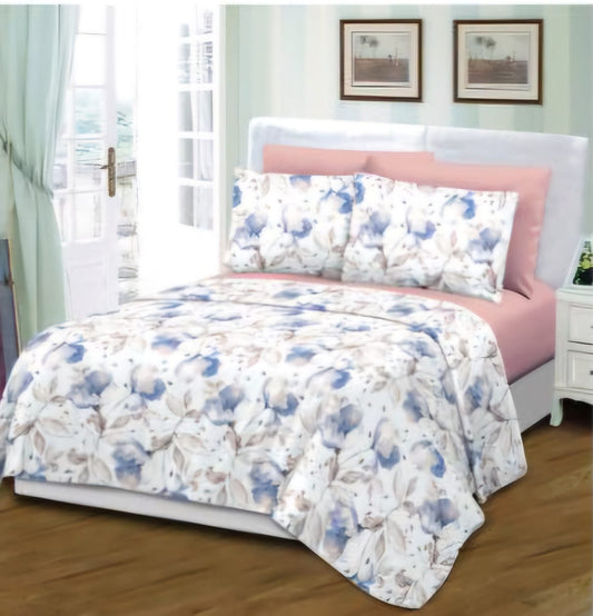 Grover Linen, Printed Sheet Set 6Pcs- Bedsheet Set A1KGQN25001