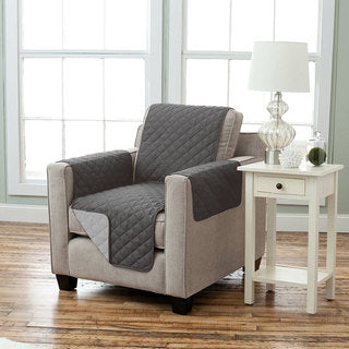 Solid Quilted Reversible Slipcovers- Chair (1 seat)