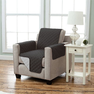 Solid Quilted Reversible Slipcovers- Chair (1 seat)