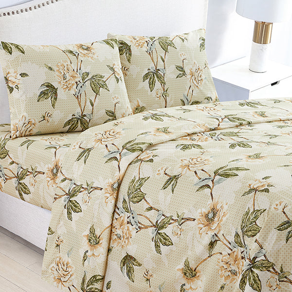 Dream Sleep Linen, Printed Sheet Set - 7600 Series Twin Bedsheet Set A1TW06